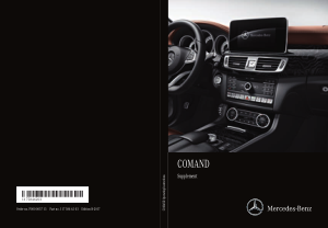 2017 Mercedes Benz CLS COMAND Operator Instruction Manual